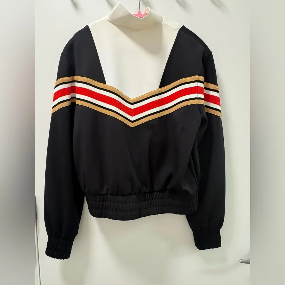 Make Thelo Love Striped Bomber Jacket Size 1 - Picture 6 of 13